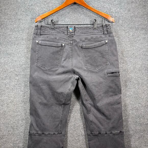 Kuhl Thermik Jeans 35X32 Stonewash Black Articulated Denim Stretch Casual - Picture 9 of 10